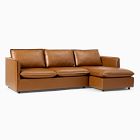 Whitman Leather 2-Piece Chaise Sectional (96")