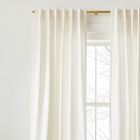 Cotton Velvet Curtain - Alabaster