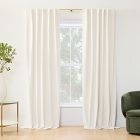 Cotton Velvet Curtain - Alabaster