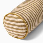 Modern Silk Stripe Bolster Pillow