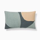 Rounded Shapes Crewel Pillow Cover