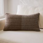 Wool Grid Lumbar Pillow Cover