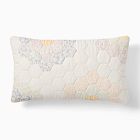 Daisy Quilted Lumbar Pillow Cover