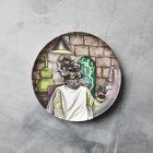 Dapper Animal Halloween Salad Plates