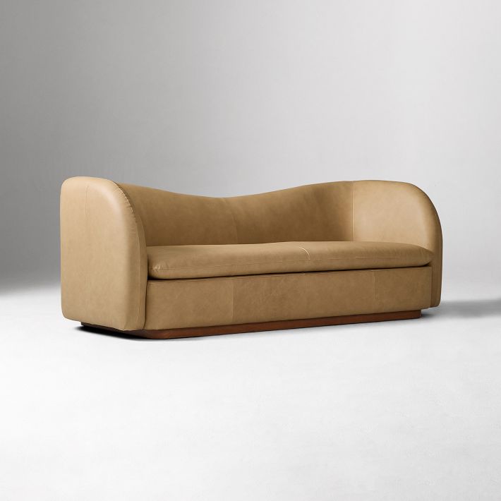 Kaufman Leather Sofa (76
