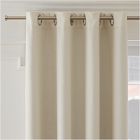 European Flax Linen Blackout Grommet Curtain