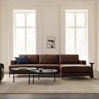 Landon Leather 2-Piece Chaise Sectional (102"&ndash;122")
