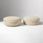 Modern Round Stacked Pouf
