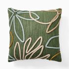 Outdoor Linework Floral Pillow