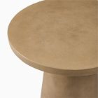 Textured Concrete Outdoor Pedestal Bistro Table (32")