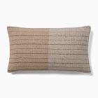 Wool Grid Lumbar Pillow Cover