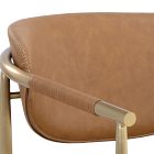 Ximena Vegan Leather Lounge Arm Chair