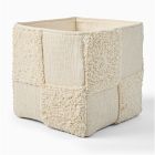 Contrast Textured Square Utility Bin