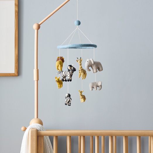Felt Safari Mobile Nursery Decor | West Elm