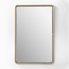 Floating Frame Metal Wall Mirror - Rectangle