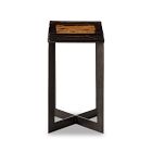 Zelaina Cast Glass Side Table (12.5")