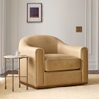 Bennett Leather Swivel Club Chair