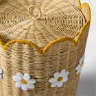 Daisy Rattan Lidded Hamper