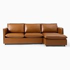 Whitman Leather 2-Piece Chaise Sectional (96")