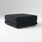 Open Box: Melbourne Ottoman (40"W) - Performance Distressed Velvet Charcoal Black