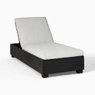 Open Box: Telluride Aluminum Outdoor Chaise Lounge - Crosshatch Weave Frost Gray, Dark Bronze