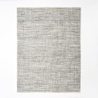 Open Box: Heathered Basketweave Wool Rug, 5' x 8' - Steel