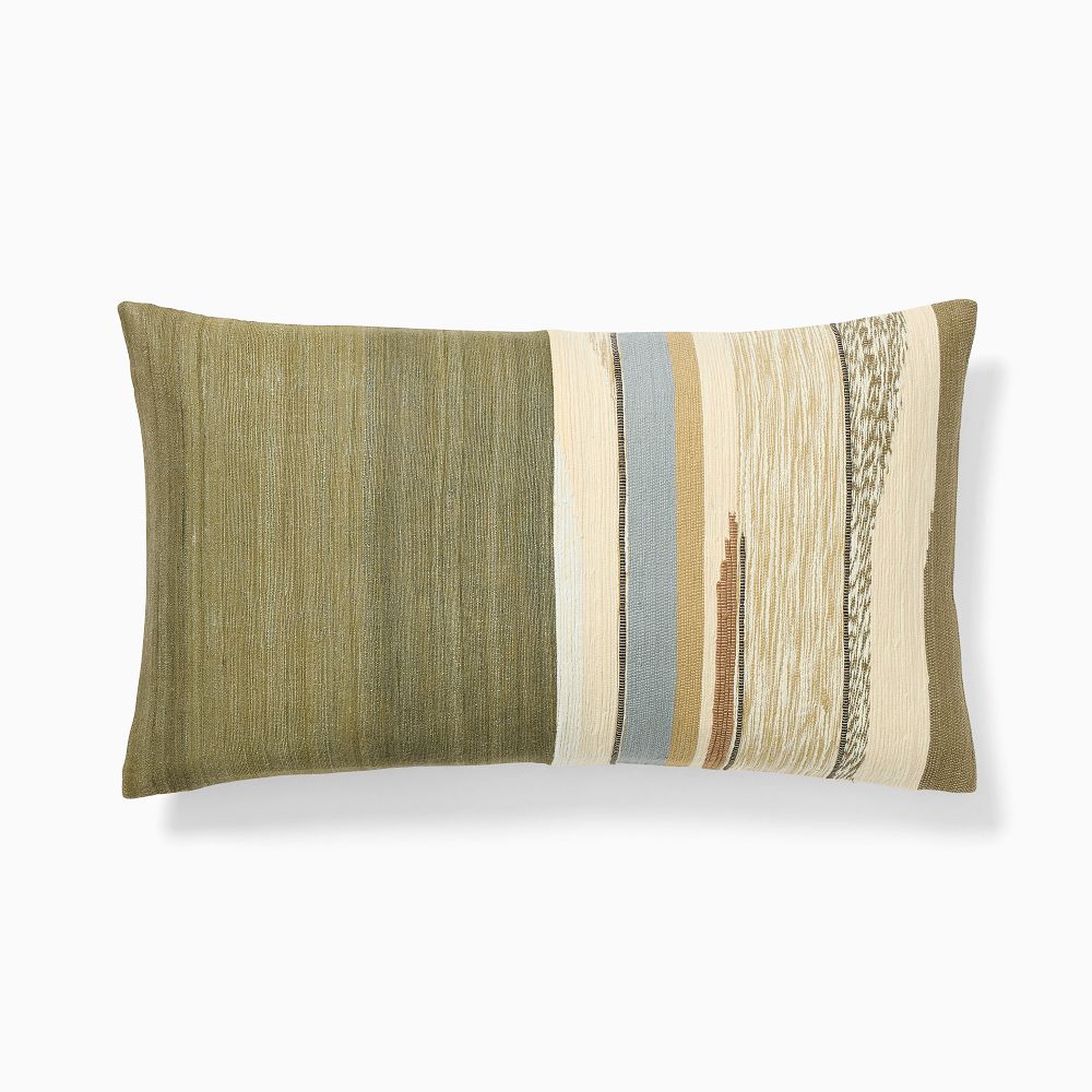 Mixed Woven Landscape Pillow Cover - 12x21, Cedar