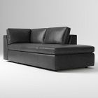 Open Box: Build Your Own Harris Leather Sectional, Right-Arm Bumper Chaise - Weston Leather Cinder