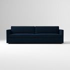 Open Box: Harris Sofa (108"W, 39"D), Multi Seat - Performance Distressed Velvet Ink Blue