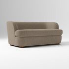 Open Box: Leroy Petite Sofa (60") - Performance Chenille Basketweave Taupe, Cool Walnut