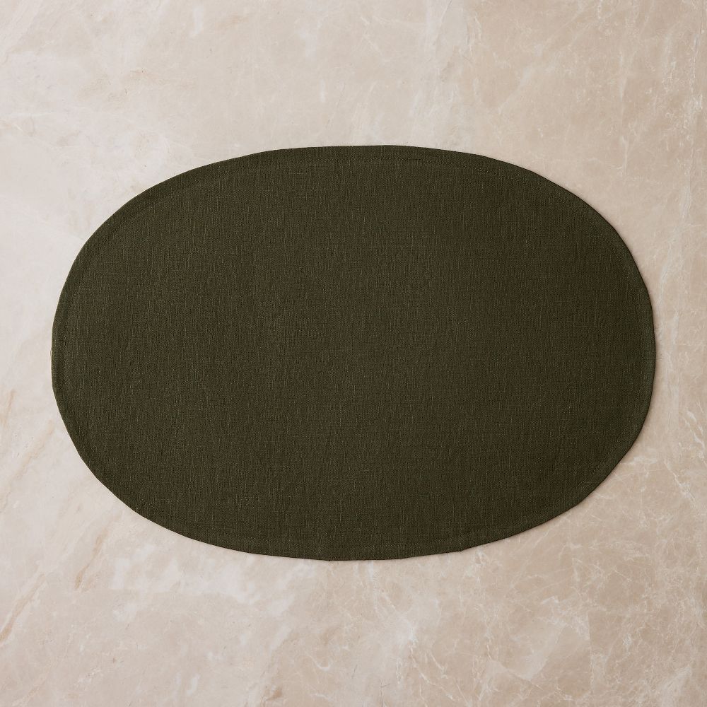 European Linen Oval Placemats