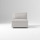 Open Box: Build Your Own Harmony Modular Sectional, Armless Single - Performance Washed Canvas Frost Gray