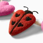 Felt Ladybug Heart Garland