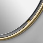 Floating Frame Metal Wall Mirror - Round