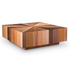 Zora Solid Mahogany Square Coffee Table (43&quot;)