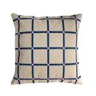 Leah Singh Reversible Grid Pillow Cover