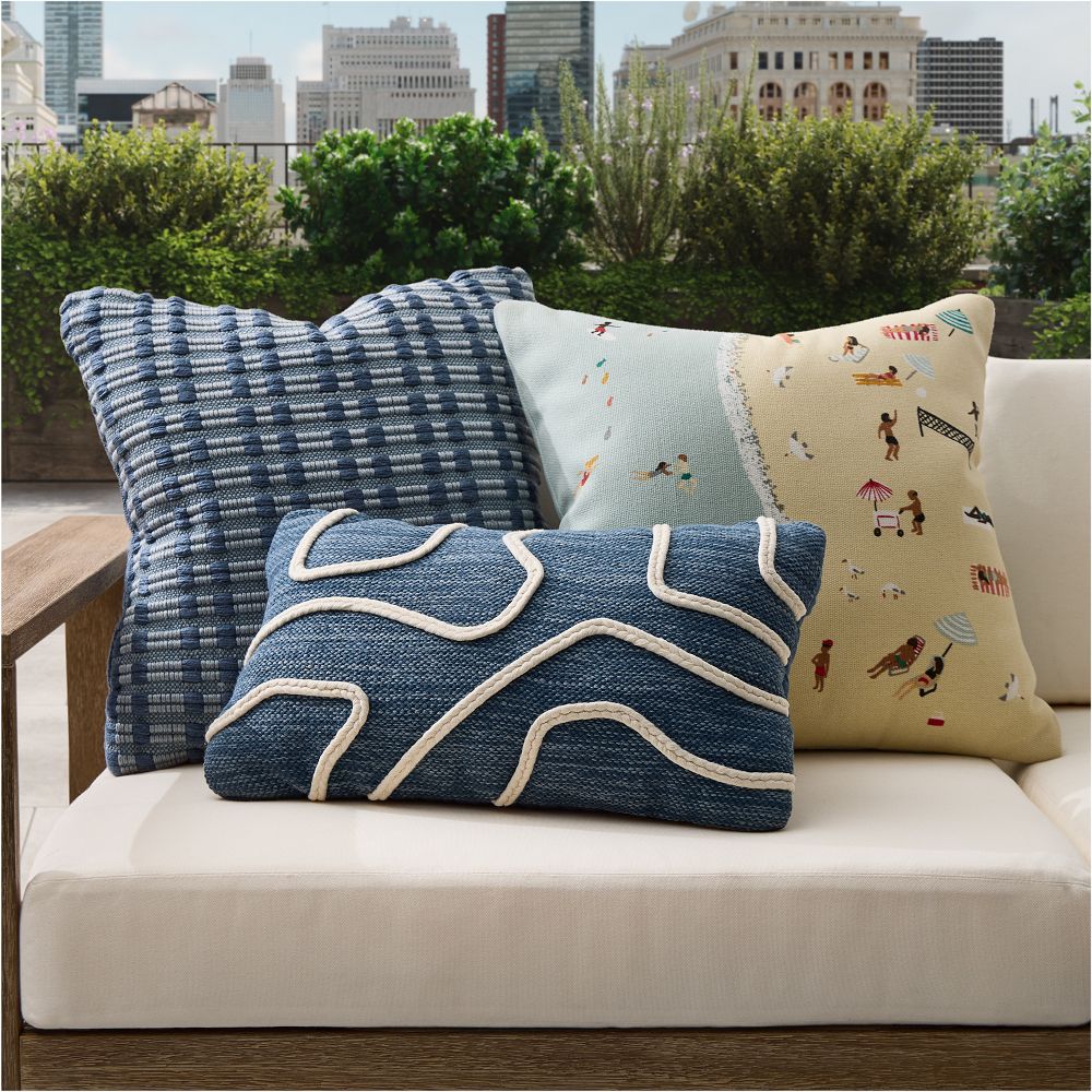 Outdoor Modern Beach Pillow Set