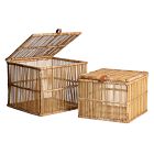 Irawaddy Rattan Baskets (Set of 2)