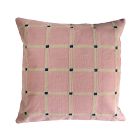 Leah Singh Reversible Grid Pillow Cover