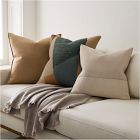Mosaic Linen Pillow Cover &amp; Throw Set