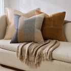 Wool Two-Tone Pillow Cover &amp; Throw Set