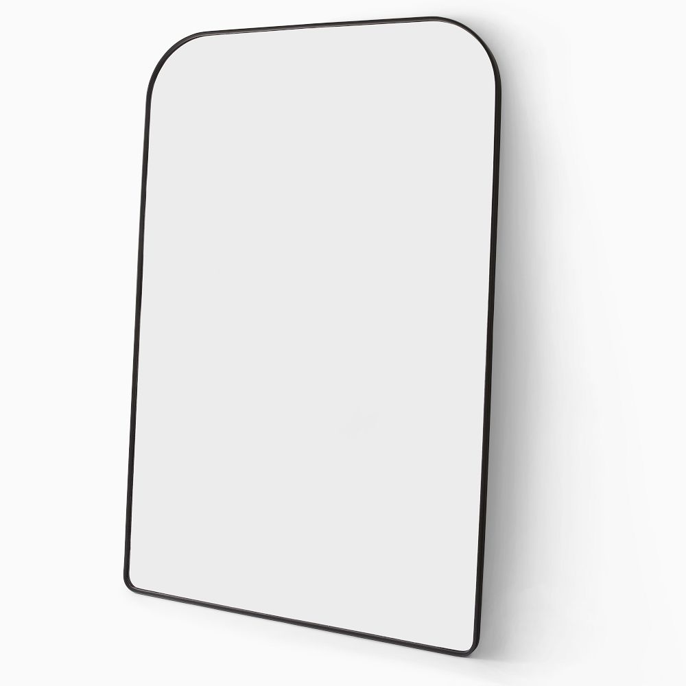 Streamline Oversized Wide Arch Metal Floor Mirror - Dark Bronze, 48x72