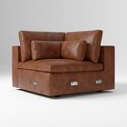Open Box: Build Your Own - Harmony Modular Leather Sectional