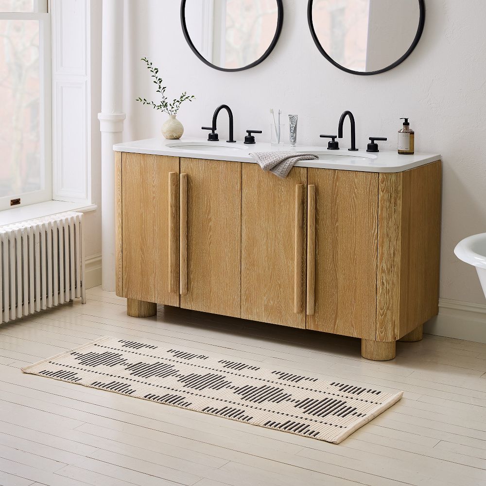 Riad Bath Mat - 24x60, Alabaster