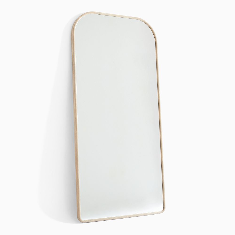 Streamline Oversized Wide Arch Wood Floor Mirror - Dune, 35"Wx72"H