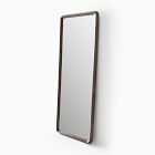 Open Box: Geo Burled Wood Floor Mirror, 30" x 72" - Dark Burled