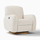 Chip & Dent: Elora Swivel Glider Recliner, Manual, Performance+ Basket Slub, Sand