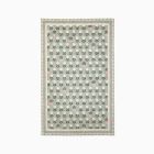 Chip & Dent: Washable Flower Garden Rug, 5x8, Sage, WE Kids