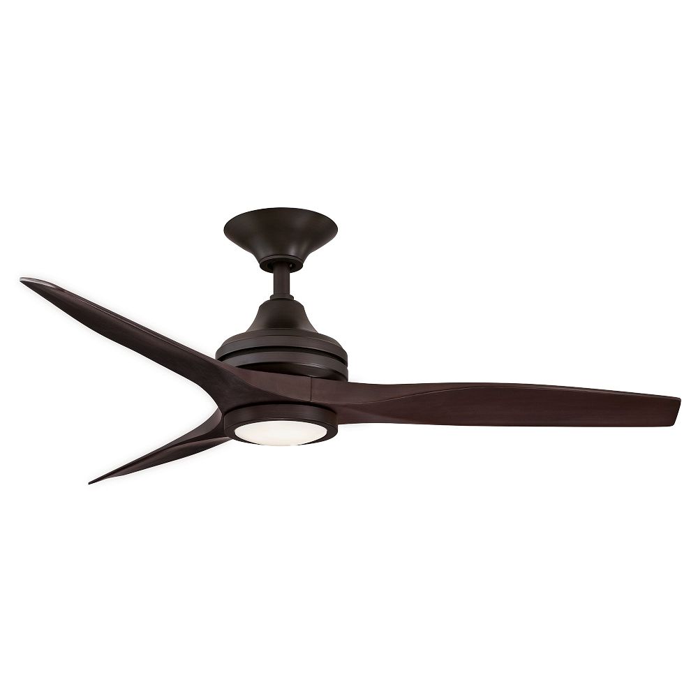 Spitfire Ceiling Fan (48") - Antique Bronze + Dark Walnut, 48"