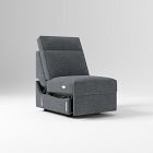 Open Box: Harris Motion Armless Single - Performance Yarn Dyed Linen Weave, Pewter